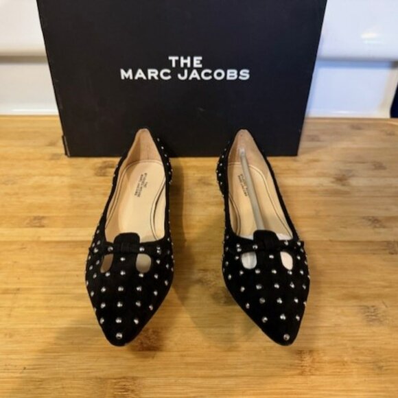 THE MARC JACOBS Studded Mouse Pointed-Toe Flats - Picture 6 of 16